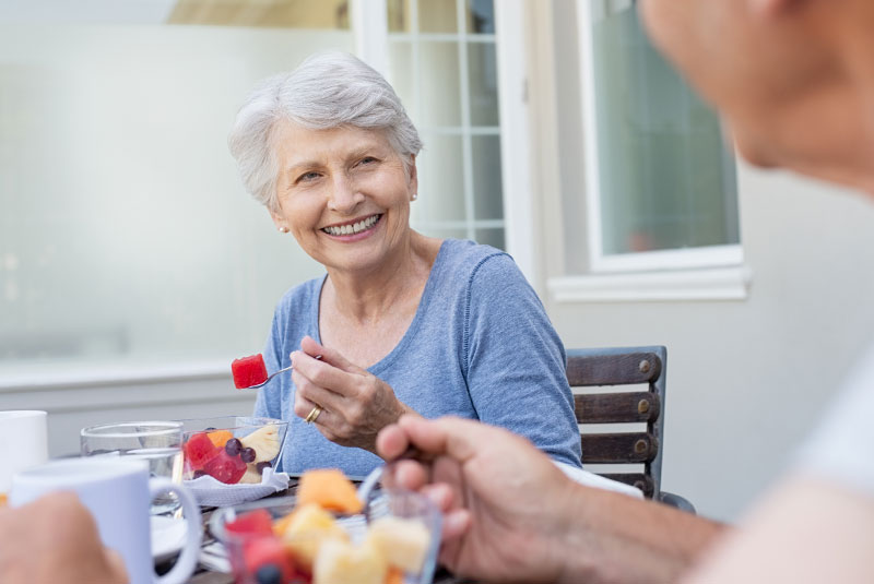 woman eating